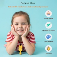 Sucette magique arc-en-ciel en silicone de qualité alimentaire, jouet anti-chute pour bébé avec cordon, pour les enfants de 24 mois et plus, autisme, sensoriel