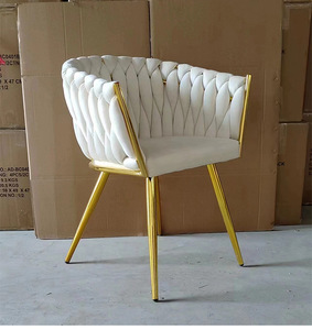 <span class=keywords><strong>Sillas</strong></span> de <span class=keywords><strong>comedor</strong></span> tejidas de <span class=keywords><strong>tela</strong></span> tapizada de terciopelo moderno <span class=keywords><strong>para</strong></span> sala de estar, <span class=keywords><strong>sillas</strong></span> de oficina <span class=keywords><strong>en</strong></span> casa con mechones de lujo de ocio - Product Image 1