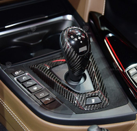 Garniture intérieure en fibre de carbone pour modèles LHD BMW F87 M2, remplacement du cache de levier de vitesse