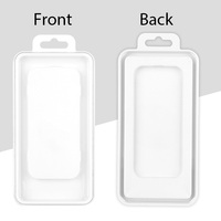 Étui de téléphone personnalisé en plastique avec fenêtre transparente d'emballage pour iPhone 12 14 15 16 Pro Max étui transparent avec emballage en plastique PVC