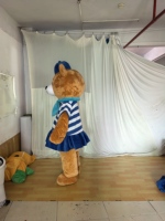 Ours en peluche brun personnalisé avec votre t-shirt et votre LOGO, costume de mascotte pour fêtes, carnavals et événements