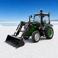 Tracteur agricole à roues 4x4 exceptionnel de 80 CV pour l'agriculture en rizière avec un système hydraulique robuste et une puissance de levage élevée