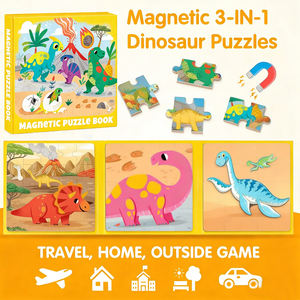 Rompecabezas Magnéticos de Dinosaurios <span class=keywords><strong>para</strong></span> Niños de 3 a 5 Años, 20 Piezas, <span class=keywords><strong>Regalos</strong></span> <span class=keywords><strong>para</strong></span> Niños, Juguetes <span class=keywords><strong>para</strong></span> Actividades de Viaje en Auto y Avión - Product Image 2
