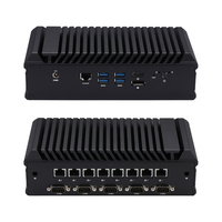 Mini PC Industrial Integrado Sin Ventilador Intel de 8.ª y 10.ª Generación con Procesador I3 I5 I7, K30900GEX, 6 RS232, 8*2.5G LAN