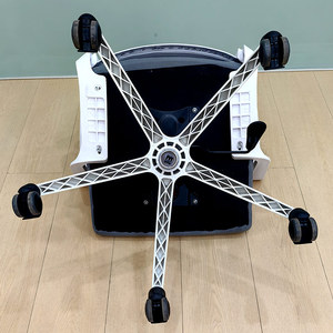 ハイバックオフィス家具 360度回転 快適 ピンク グレー 回転式 高級エグゼクティブチェア 人間工学に基づいたオフィスチェア（キャスター付き） - Product Image 5