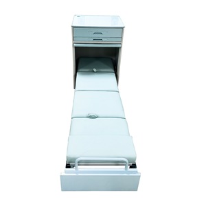 Lit d'hôpital partagé avec tiroirs et armoire intégrées, plateau en acrylique, entièrement assemblé, modèle C02 - Product Image 4