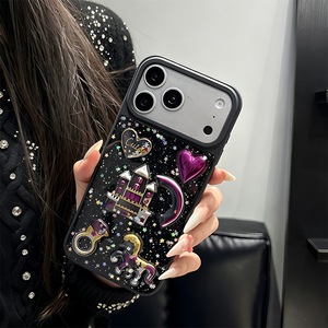 Custodia per telefono in TPU <span class=keywords><strong>rosa</strong></span> con cuore e glitter epossidico, design coreano alla moda, all'ingrosso, per <span class=keywords><strong>iPhone</strong></span> 17 Pro Max, 16, 15, 14, <span class=keywords><strong>13</strong></span> - Product Image 3