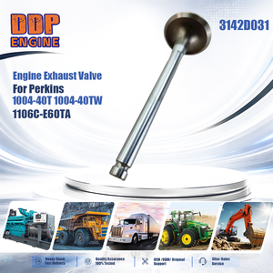 เครื่องจักรก่อสร้าง3142D031วาล์วไอเสียเครื่องยนต์สำหรับ Perkins 1004-40T 1004-40TW 1106C-E60TA - Product Image 2