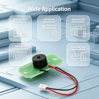 Module de circuit imprimé (PCB) avec buzzer actif et faisceau de câbles, câble connecteur en plastique blanc 2 broches pour climatiseur, carte d'alarme d'appareil ménager