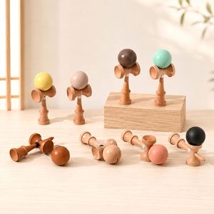 Jeu de Kendama en bois transfrontalier très populaire, certifié EN71, sûr pour les enfants, jeu de compétences traditionnel - Product Image 1