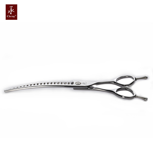 140-7040IQ Professional 7.0Inch 40T Curved Chunkers Scissors <strong>Wholesale</strong> Japan 440C Pet <strong>Dog</strong> <strong>Grooming</strong> Curved Thinning Shears YONGHE - Product Image 2