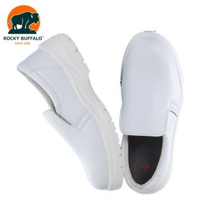 रॉकी भैंस नर्स/डॉक्टर/मधुमेह रोगी सफेद सुरक्षा जूते पर पर्ची - Product Image 6