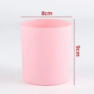 Wholesale Frosted <b>Glass</b> Candle Cup Gold Foiling Colored Jar Transparent Minimalist Vessel Aromatherapy <b>Container</b> Home Decor Gift - Product Image 3