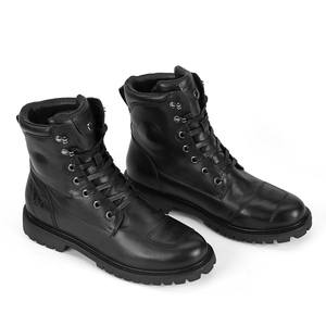 F1 Venta al por mayor Botas de cuero vintage Cuero genuino Protectores de tobillo al aire libre Botas de motocicleta Hombres Zapatos de montar en motocicleta - Product Image 6