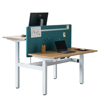 Mobilier de bureau électrique modulaire postes de travail pieds en métal cabines modernes poste de travail pour 4 personnes