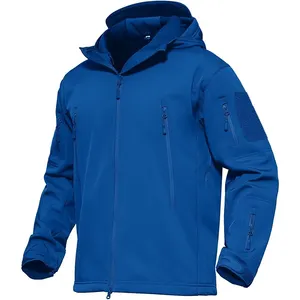 New Softshell Jacket Custom Design Winter Workwear Men's Windproof Waterproof Fleece Lined Zip Up Soft Shell Jacket