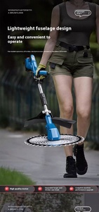 Tondeuse à gazon sans fil professionnelle à batterie avec poignée industrielle, réglable, pour bricolage - Product Image 6