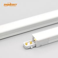 Réglage Système modulaire Installation facile LED linéaire pendentif Système de goulotte éclairage linéaire led lumière linéaire modularisée