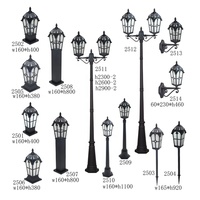 Lampe de type romain étanche pour l'extérieur Lampe de pilier LED à économie d'énergie Lampes de paysage de jardin extérieur Lampe de porte de clôture