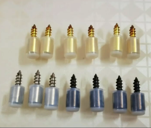 플랫 헤드 육각 셀프 태핑 강철 나사 니켈 도금 M4.65 X 13mm 선반 홀더 핀 선반 지원 브래킷 캐비닛 - Product Image 6