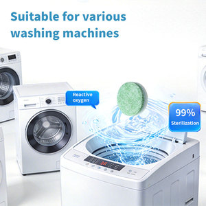 Tablettes nettoyantes écologiques jetables pour lave-linge, dissolvant les dépôts minéraux et éliminant les poils d'<span class=keywords><strong>animaux</strong></span> emprisonnés - Product Image 4