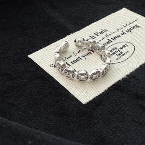 Bague en argent pur S925 de style chinois avec incrustation, bague porte-bonheur du Nouvel An avec design de niche, luxe léger et simple, personnalisée - Product Image 5