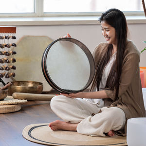 SUCESSO 22-Inch Quartz Beach Simulado Wave Sound Crystal Singing <span class=keywords><strong>Bowl</strong></span> com 99,99% Pure Crystal e Free Case - Product Image 1