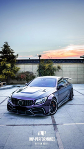 ชุดแต่ง C63 IMP สำหรับ Mercedes C63 Coupe AMG Facelift สภาพใหม่ C205/C63 Coupe กันชน สเกิร์ตข้าง สปอยเลอร์หลัง ฝากระโปรงเครื่องยนต์ - Product Image 3