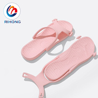 Chaussures à glissière bon marché en gros Sandale Avion pliant Eva Taille unisexe Pantoufles de voyage pliables colorées