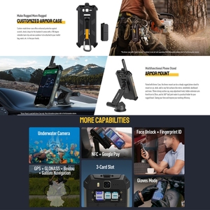 วอล์คกี้ทอล์คกี้คุณภาพสูง 20gb+256gb <span class=keywords><strong>Ulefone</strong></span> Armor 20wt โทรศัพท์มือถือที่ทนทาน - Product Image 5