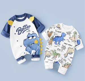 Mono para Bebé, Primavera-Otoño, Algodón, Ropa para Recién Nacidos, Niños y Niñas, Estilo Casual, Color Caqui, Ropa Exterior, Diseño de Dibujos Animados - Product Image 4
