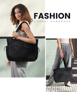 Sac fourre-tout matelassé pour femme avec compartiment pour ordinateur portable, sac à main de travail rembourré - Product Image 5