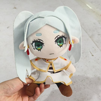 Nouvelle peluche Frieren, adorable poupée en peluche de dessin animé, taille 23 cm avec de grands yeux, personnalisable.