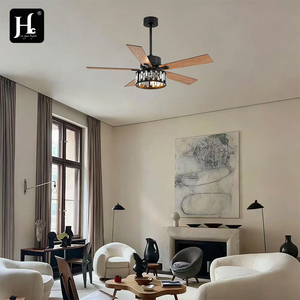 Factory wholesale decorative 52-inch LED DC <b>ceiling</b> fan, 3 wooden blades, <b>ceiling</b> fan with <b>light</b>, designer <b>ceiling</b> fan wholesale - Product Image 6