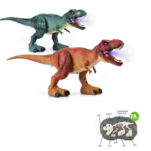 2024 novo 8-canal 1:20 simulação andando controle remoto dinossauro gigante grande dinossauro comum móvel brinquedo do menino das crianças