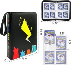 สมุดใส่การ์ด Amanda Boxes Binder เหมาะสำหรับการ์ดเกมโปเกมอน สามารถใส่การ์ดได้สูงสุด 400 ใบต่อหน้า <span class=keywords><strong>50</strong></span> หน้า รุ่นใหญ่ 4 ช่อง - Product Image 3