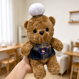 Peluche Morbidi a Tema Cartone Animato per Macchine Acchiappapeluche, Set di Bambole Animali (Elefante, Orso, Coniglio, Gatto), Regalo per Feste, Vendita al Dettaglio e all'Ingrosso - Product Image 2