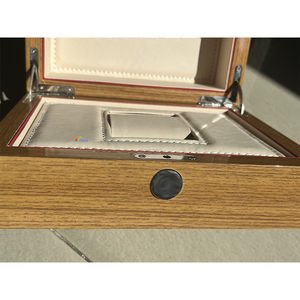 Luxury Wooden Single <b>Watch</b> Box Custom Logo Wood Grain <b>Watch</b> Storage <b>Case</b> Soft Leather Lining Wristwatch Gift Packaging Box - Product Image 3