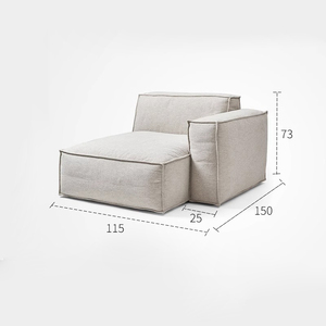 Sofa vải góc Ba chỗ hiện đại cho căn hộ nhỏ cho khách sạn và biệt thự thiết kế GỖ NÉN để tiết kiệm không gian - Product Image 6