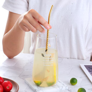 Popotes de paille de boisson réutilisable en métal d'acier inoxydable de 8 couleurs avec le logo personnalisé de personne - Product Image 2