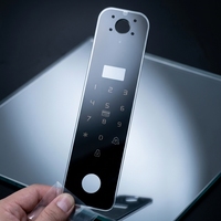 Services de fabrication de verre trempé sérigraphié 2 mm avec bords polis pour serrures intelligentes