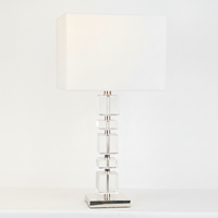 Lampe de table ronde moderne et créative en cristal avec interrupteur, AC, pour la décoration de la maison et de la chambre, transparente/argentée