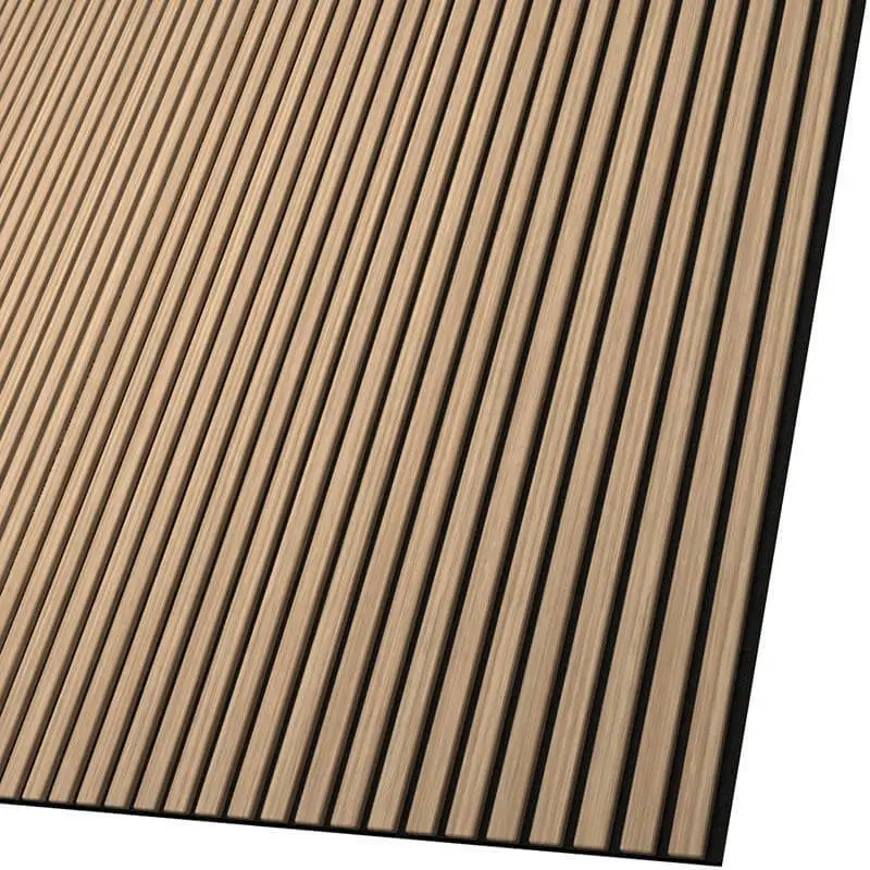 White Anti Noise Cancelling Sound Absorbing panel Cladding Board Acoustic Wood Slats Wall Panels