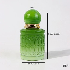 Indian Exporter Custom Logo Luxury <b>Glass</b> Perfume Jar Empty Refillable Fragrance Cream <b>Container</b> Available For Sale - Product Image 4