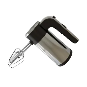 400W Powerful Hand Mixer with 5-Speeds and Turbo Stainless Steel Handheld Kitchen Mixer Includes Beaters and Dough Hooks
