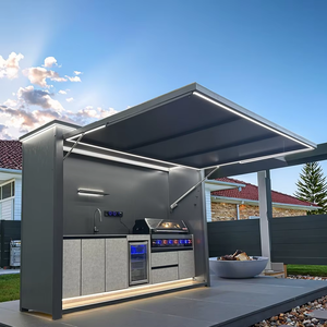 Casa <span class=keywords><strong>de</strong></span> Barbacoa para Exteriores Estilo Gazebo <span class=keywords><strong>de</strong></span> Cocina, Resistente al Viento, Personalizable con Diseño Gratuito en <span class=keywords><strong>20</strong></span> <span class=keywords><strong>Minutos</strong></span>, con Nevera y Fregadero - Product Image 1