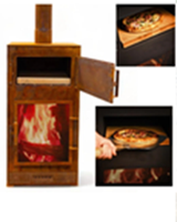 Outdoor Holzkohle-Schornsteingrill Holzbefeuerter Pizzaofen für Terrasse und Garten