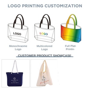 Sacs fourre-tout en toile de coton réutilisables et durables, écologiques, avec motif lettres imprimé en sérigraphie, sacs de shopping personnalisés à la mode - Product Image 6