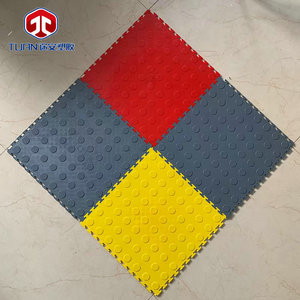 Tuan Interlocking PVC Flooring Industrial Wear Resistant Mats Indoor Rectangle Textured - Product Image 2