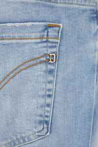 Diseñador de alta calidad Dondup Light Blue Skinny Denim Jeans Doblado Bottom Wash Denim Stretch Jeans - Product Image 3